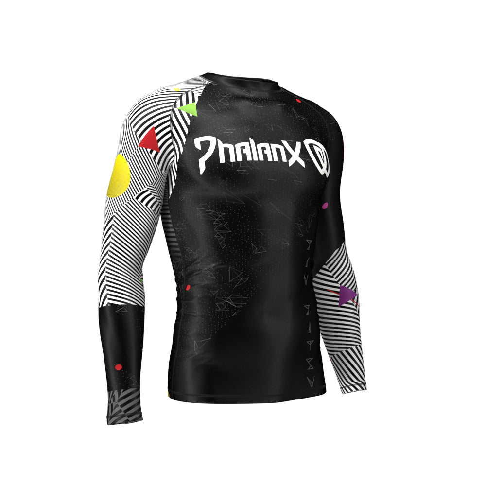 phalanx bjj rash guard for jiu jitsu and mma, perfect for no gi JJ or gi jiujitsu, short sleeve rashguard, wear at Spartan Race, Tough Mudder, Yoga - all athletics!