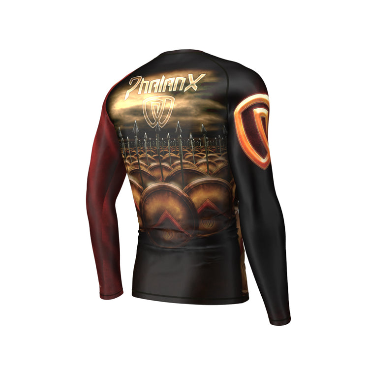 phalanx bjj rash guard for jiu jitsu and mma, perfect for no gi JJ or gi jiujitsu, short sleeve rashguard, wear at Spartan Race, Tough Mudder, Yoga - all athletics!